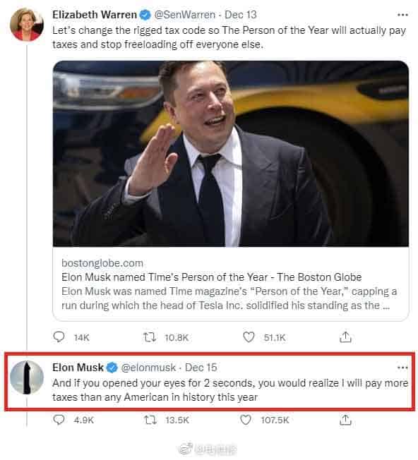 Musk Claiming to be the number one taxpayer in the United States more than any American in history