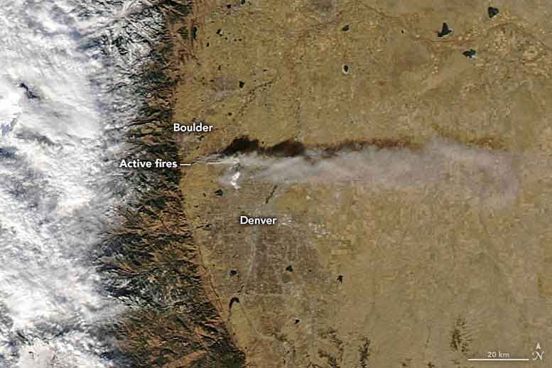 Colorado experienced a winter city fire storm that was blown up by a hurricane